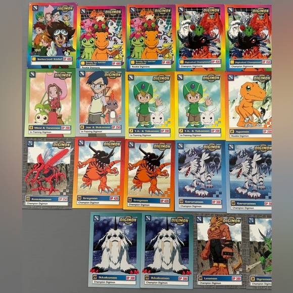 1999 Digimon Animated Series 1 - Lot Of 45 Unplayed Cards - Picture 2 of 4